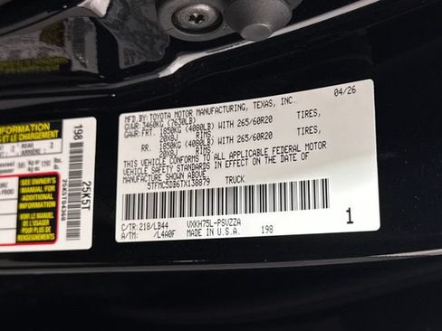 New 2026 Toyota Tundra 1794 Edition AWD/4WD image 30