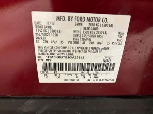 Used 2018 Ford Explorer Sport w/ Equipment Group 401A image 55