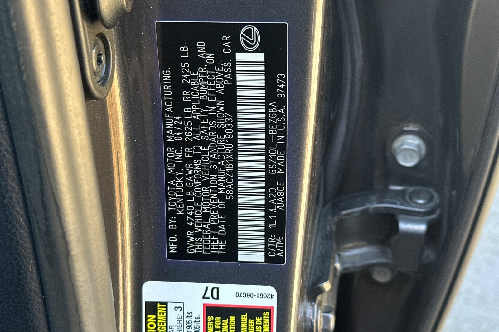 Used 2024 Lexus ES 350 w/ Accessory Package (Z1) FWD image 41