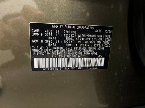 Used 2021 Subaru Outback Limited w/ Popular Package #2 AWD/4WD image 31
