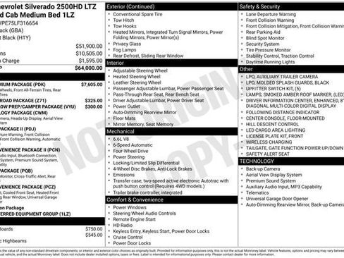 Used 2020 Chevrolet Silverado 2500 LTZ w/ LTZ Premium Package AWD/4WD image 7