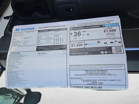 Used 2026 Hyundai Santa Fe SE FWD image 17