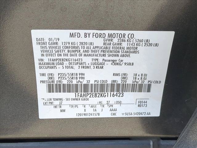 Used 2019 Ford Taurus SEL w/ Equipment Group 201A FWD image 24