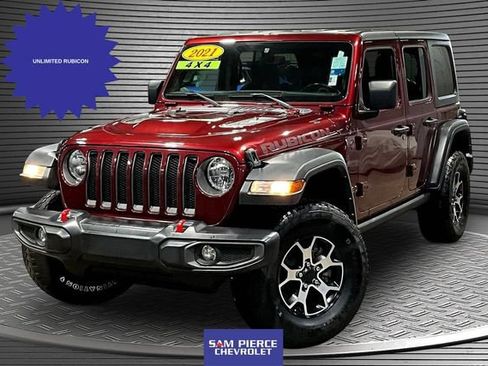 Used 2021 Jeep Wrangler Unlimited Rubicon AWD/4WD image 1