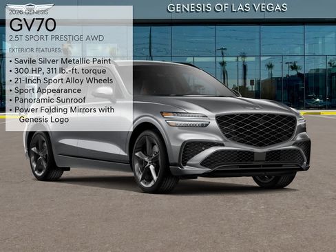 New 2026 Genesis GV70 2.5T Sport Prestige AWD/4WD image 3