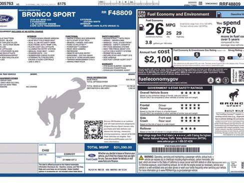 Used 2024 Ford Bronco Sport Big Bend image 7