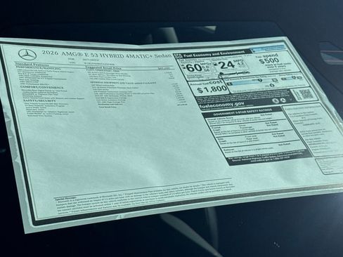 New 2026 Mercedes-Benz E 53 AMG e 4MATIC Sedan image 28