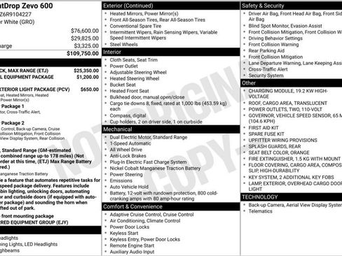 Used 2024 Chevrolet Brightdrop 600 w/ Battery Pack, Max Range AWD/4WD image 9