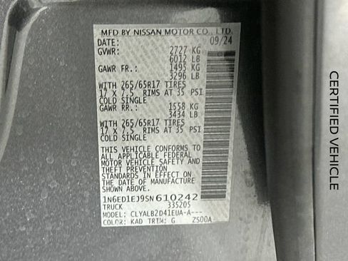 Certified 2025 Nissan Frontier SV RWD image 31