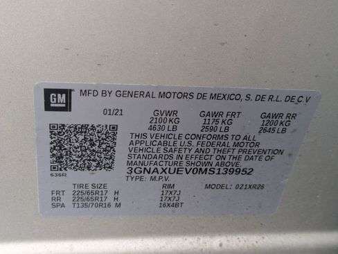 Used 2021 Chevrolet Equinox LT AWD/4WD image 10