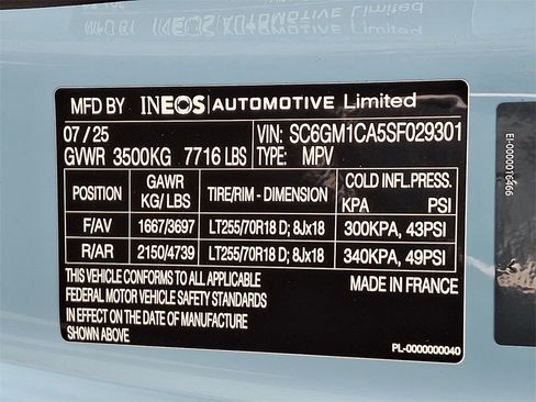 New 2025 INEOS Grenadier Fieldmaster Edition image 9