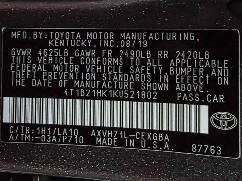 Used 2019 Toyota Camry XLE image 41