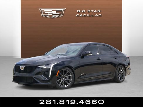 Certified 2025 Cadillac CT4 V w/ Technology Package RWD image 1