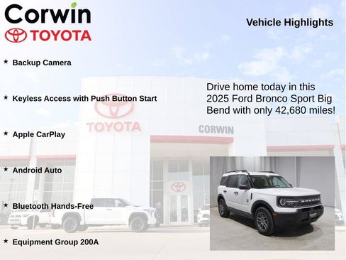 Used 2025 Ford Bronco Sport Big Bend AWD/4WD image 6