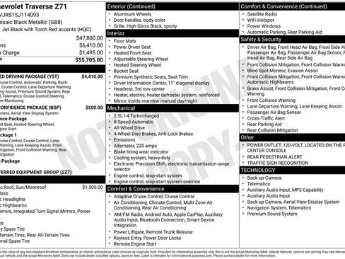 Certified 2025 Chevrolet Traverse Z71 w/ Enhanced Driving Package AWD/4WD image 7