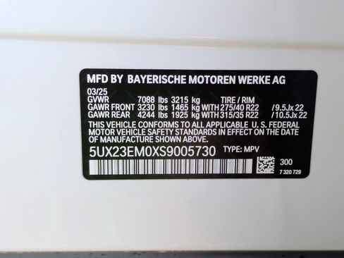 Certified 2025 BMW X7 xDrive40i w/ M Sport Package image 49