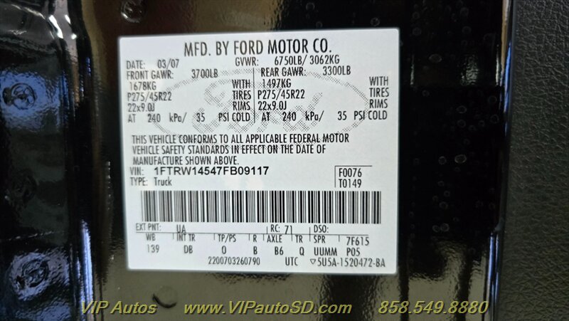 Used 2007 Ford F150 Harley-Davidson AWD/4WD image 28