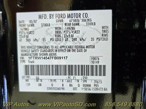 Used 2007 Ford F150 Harley-Davidson AWD/4WD image 28
