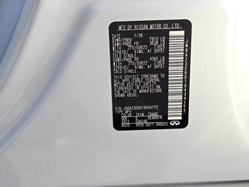 New 2026 INFINITI QX80 4WD w/ Sport Exterior Package image 23