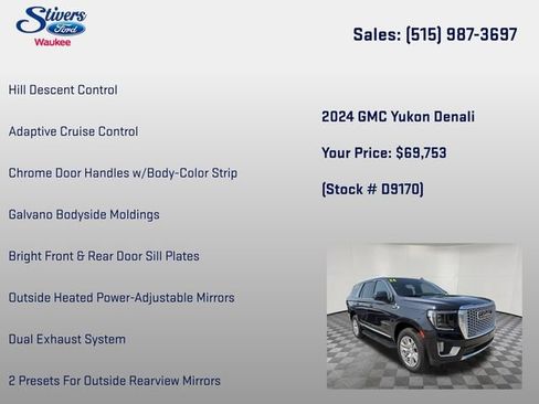 Used 2024 GMC Yukon Denali w/ Max Trailering Package AWD/4WD image 40