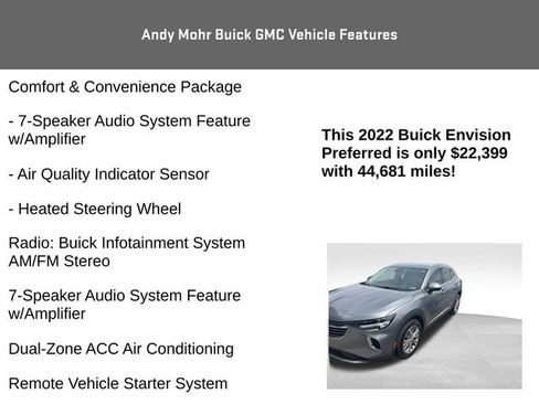 Used 2022 Buick Envision Preferred image 7