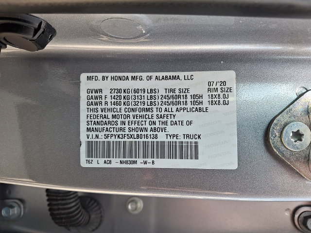Used 2020 Honda Ridgeline RTL image 24