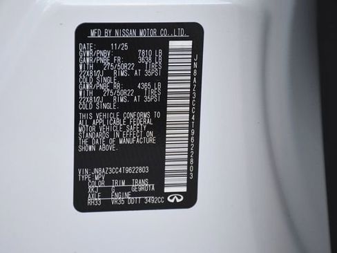 New 2026 INFINITI QX80 Autograph w/ Premium Cargo Package image 40