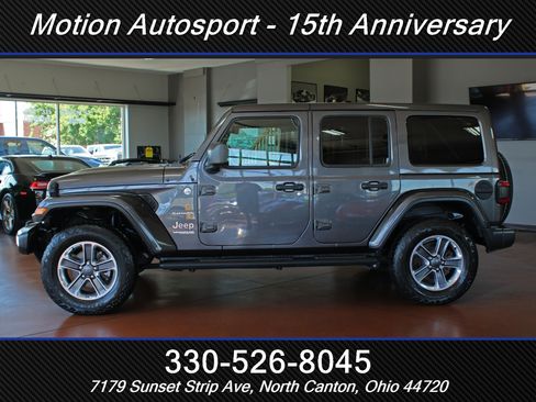 Used 2021 Jeep Wrangler Unlimited Sahara w/ Uconnect 4C Nav & Sound Group AWD/4WD image 7