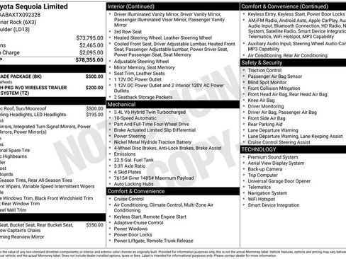 Used 2026 Toyota Sequoia Limited w/ Nightshade Package AWD/4WD image 6