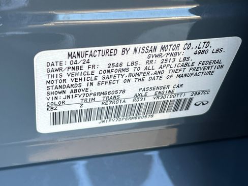 Certified 2024 INFINITI Q50 Red Sport 400 image 59