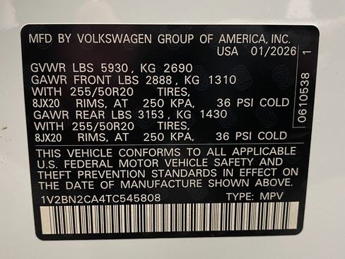 New 2026 Volkswagen Atlas SEL AWD/4WD image 35
