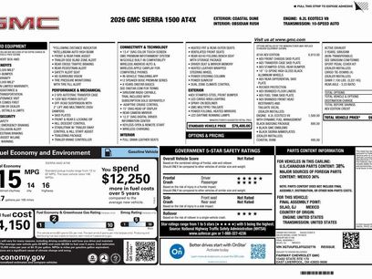 New 2026 GMC Sierra 1500 AT4X w/ AT4X AEV Edition