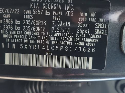 Used 2023 Kia Sorento S w/ Panoramic Sunroof Package FWD image 25
