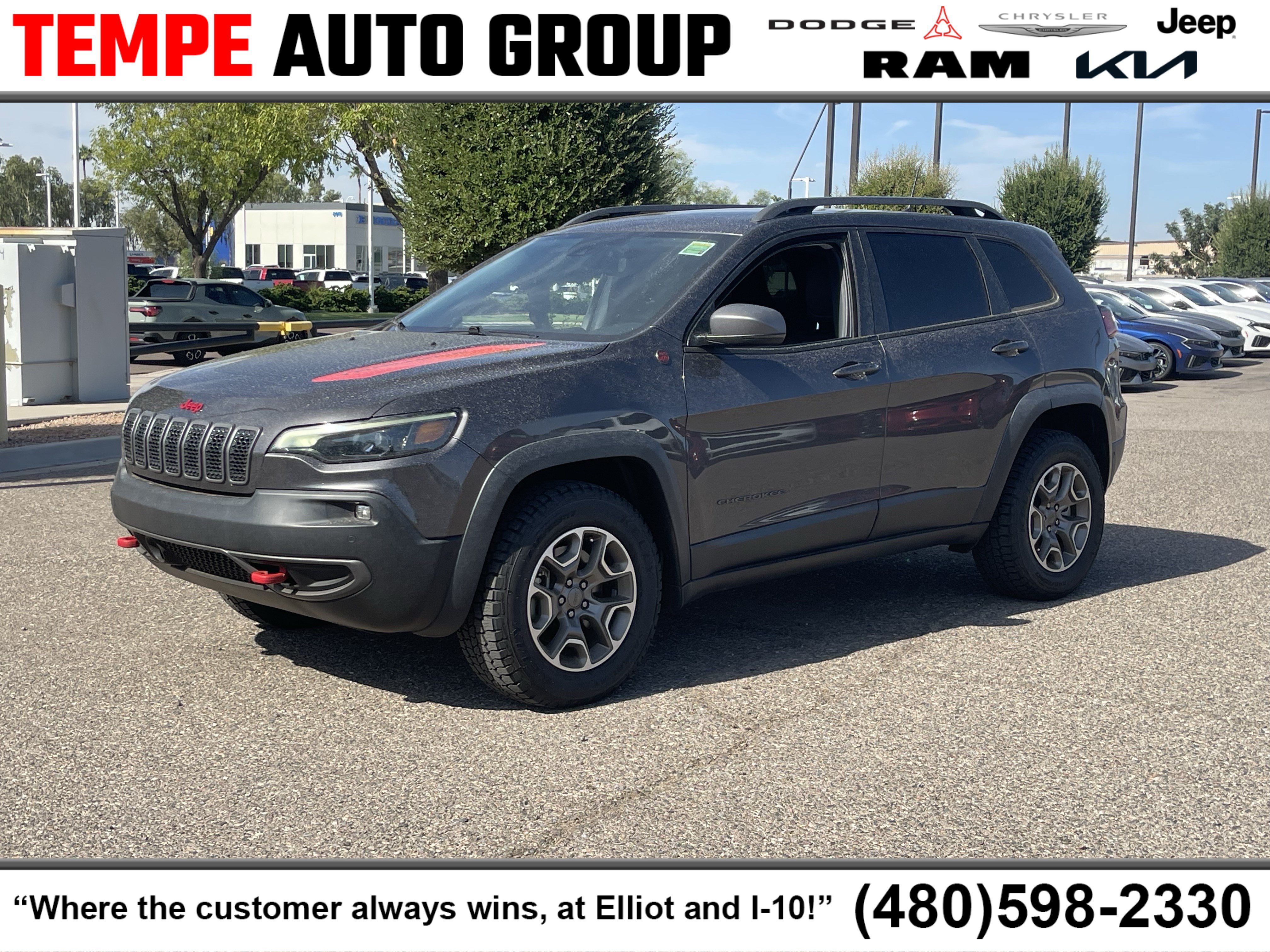 Used 2021 Jeep Cherokee Trailhawk w/ Sun, Sound & Nav Group AWD/4WD image 1