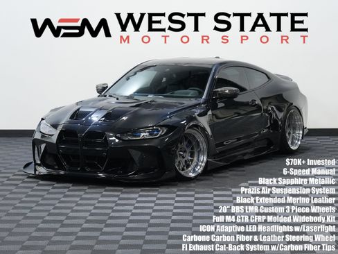 Used 2021 BMW M4 Coupe w/ Executive Package RWD image 1