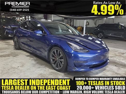 Used 2019 Tesla Model 3 Long Range AWD/4WD image 1