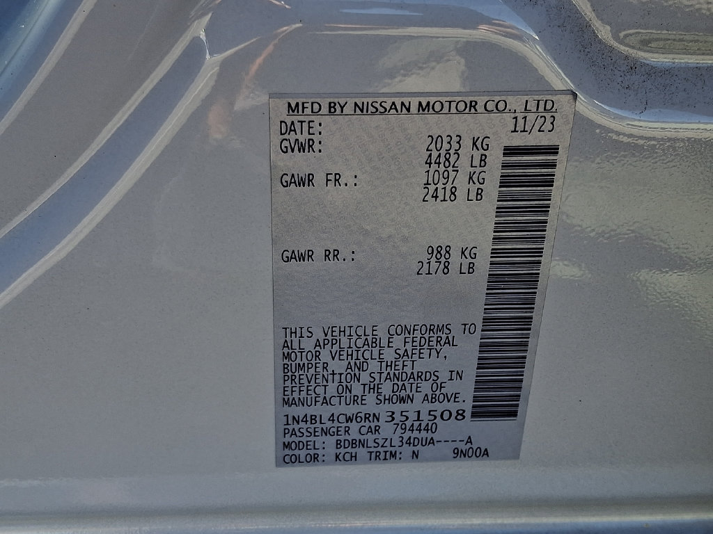 Certified 2024 Nissan Altima 2.5 SR AWD/4WD image 27