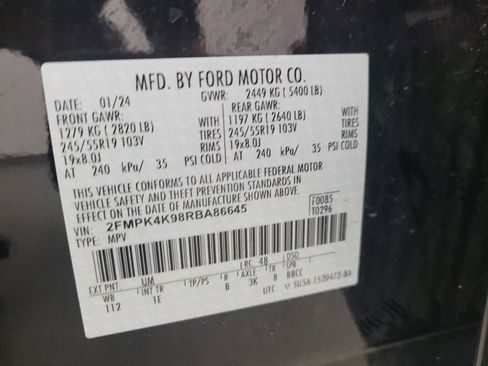 Used 2024 Ford Edge Titanium w/ Equipment Group 301A AWD/4WD image 33