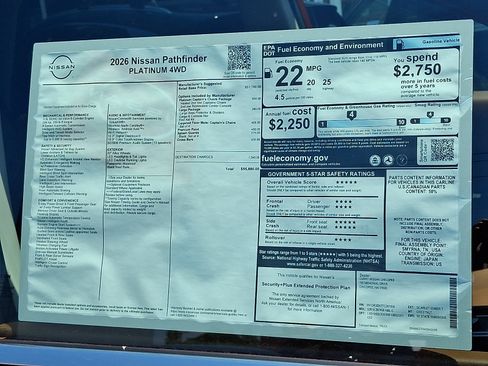 New 2026 Nissan Pathfinder Platinum AWD/4WD image 21