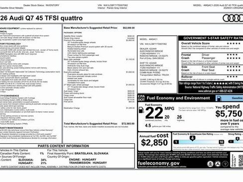 New 2026 Audi Q7 2.0T Premium Plus image 32