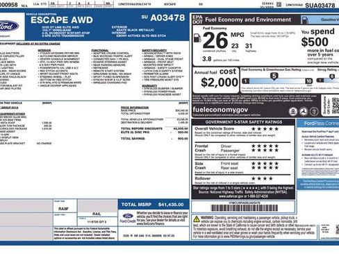 Used 2025 Ford Escape ST-Line Elite w/ Premium Technology Package AWD/4WD image 23