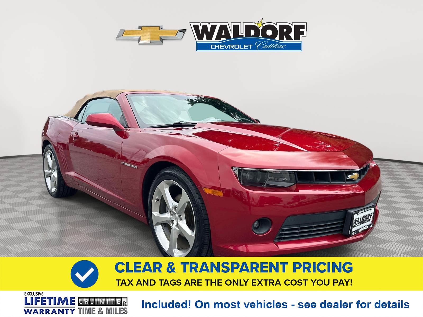 Used 2015 Chevrolet Camaro LT w/ RS Package RWD image 1