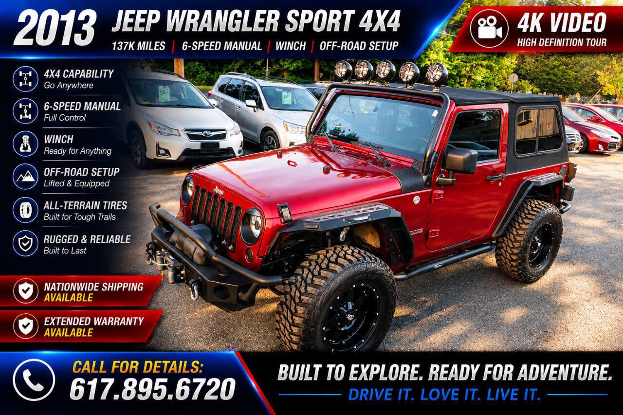 Used 2013 Jeep Wrangler Sport w/ Connectivity Group AWD/4WD image 1