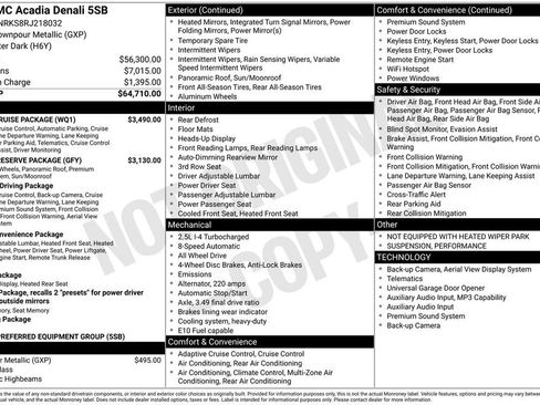 Used 2024 GMC Acadia Denali w/ Super Cruise Package AWD/4WD image 35