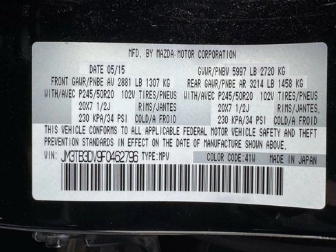 Used 2015 MAZDA CX-9 Grand Touring w/ GT Technology Package image 35