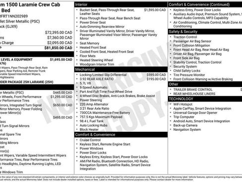 Used 2022 RAM 1500 Laramie AWD/4WD image 2