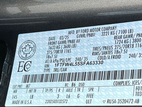 Used 2025 Ford F150 Tremor w/ Bed Utility Package AWD/4WD image 36