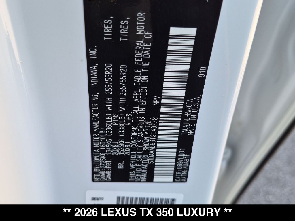 Used 2026 Lexus TX 350 AWD w/ Technology Package image 34