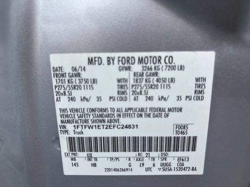 Used 2014 Ford F150 Lariat w/ Equipment Group 502A Luxury AWD/4WD image 18