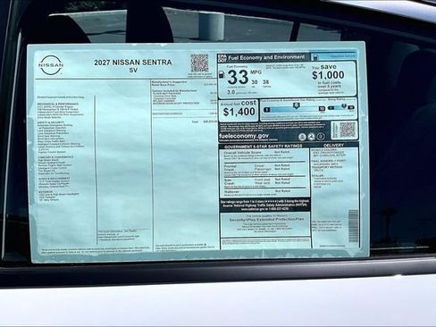 New 2027 Nissan Sentra SV FWD image 13